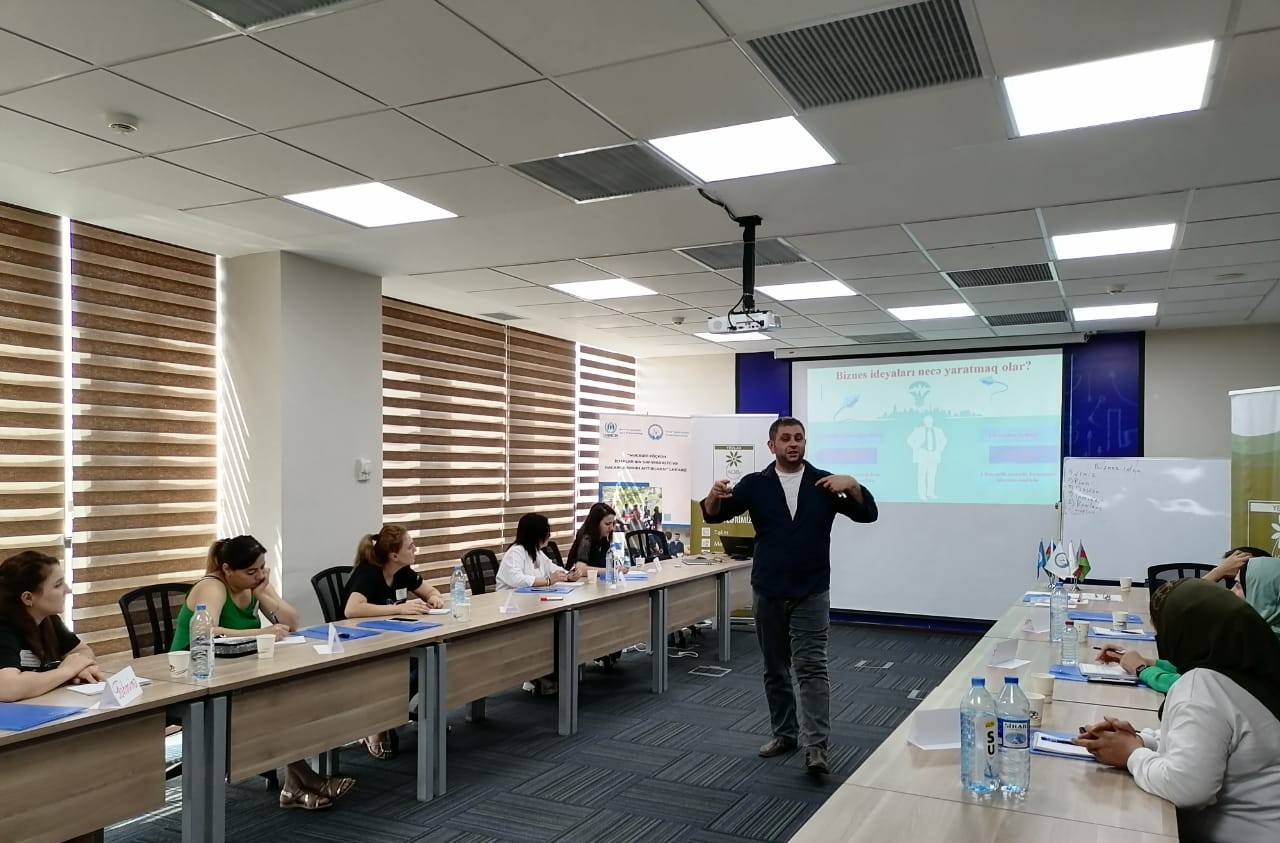 Business Trainings at the Yevlakh SME House within the framework of the UNHCR-funded project on IDPs