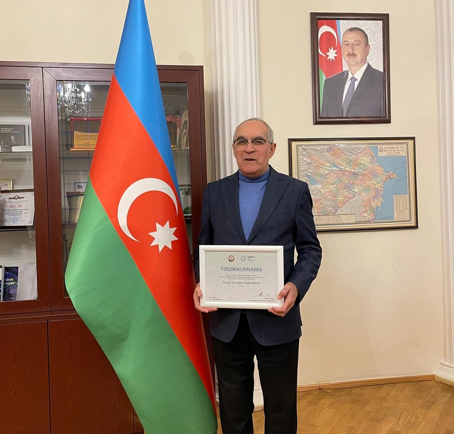 "Ümid" SİD İB COP29-da Fəal İştirakına görə Təşəkkürnamə ilə Təltif Edilib