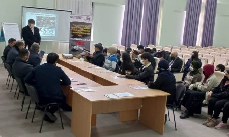 Training on "Drug addiction and Healthy lifestyle" was held in “Gobu Park” residential complex on February 23, 2022