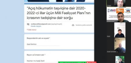 “Ümid” SİD İB "Açıq hökumətin təşviqinə dair 2020-2022-ci illər üçün Milli Fəaliyyət Planı”nın (FP) icrasının tədqiqi məqsədilə sorğular keçirmişdir.