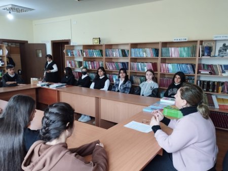 A meeting with students was organized as part of the project "Initiative to improve the school’s reputation through the development of the school community”