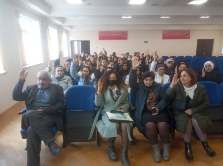 Meeting was held at school within the project "Initiative to improve the school’s reputation through the development of the school community”