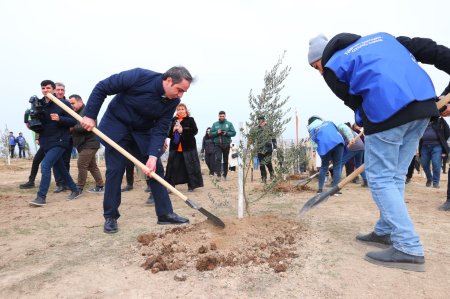 A tree-planting action dedicated to the 100th anniversary of national leader Heydar Aliyev took place