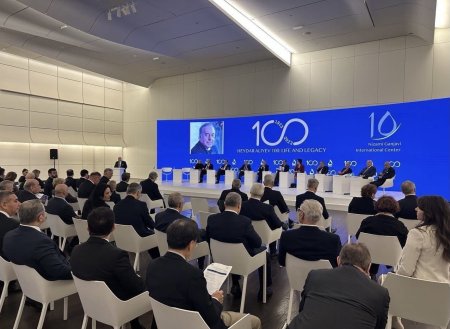 The Heydar Aliyev Center in Baku hosted an event themed "Heydar Aliyev - 100: Life and Legacy"